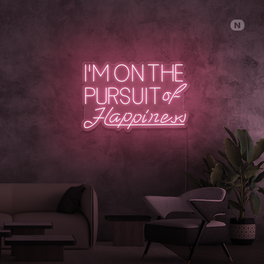Neon Schild Hapiness