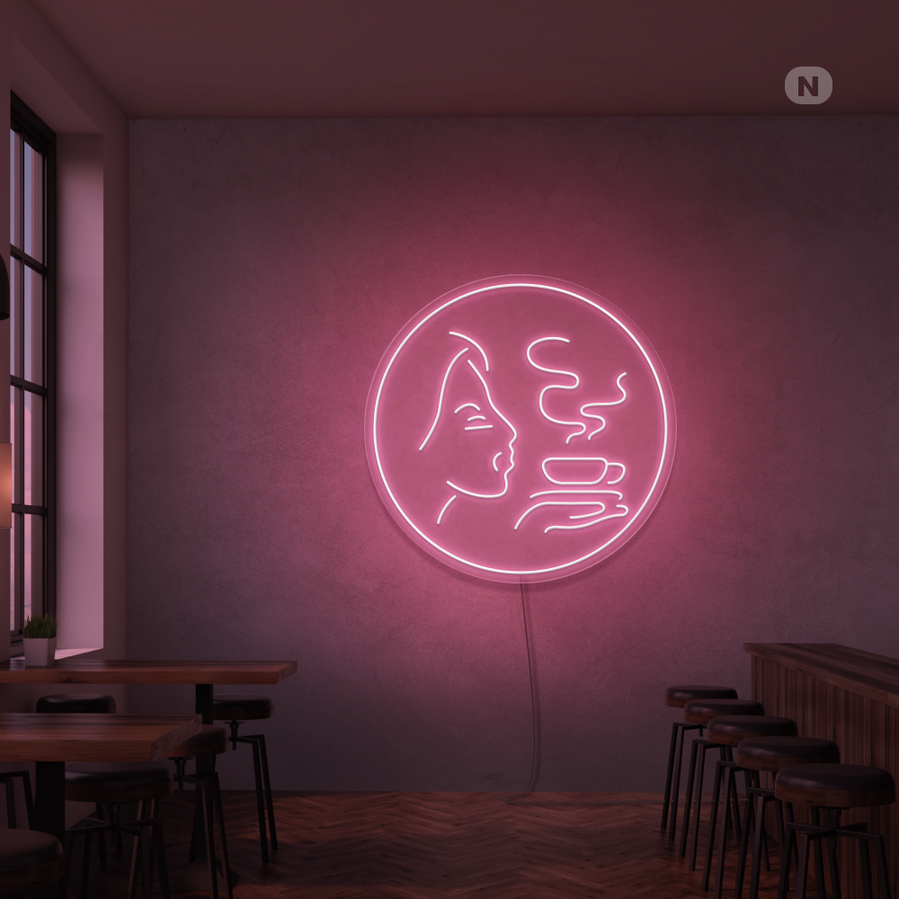 Neon Schild Kaffee Aroma