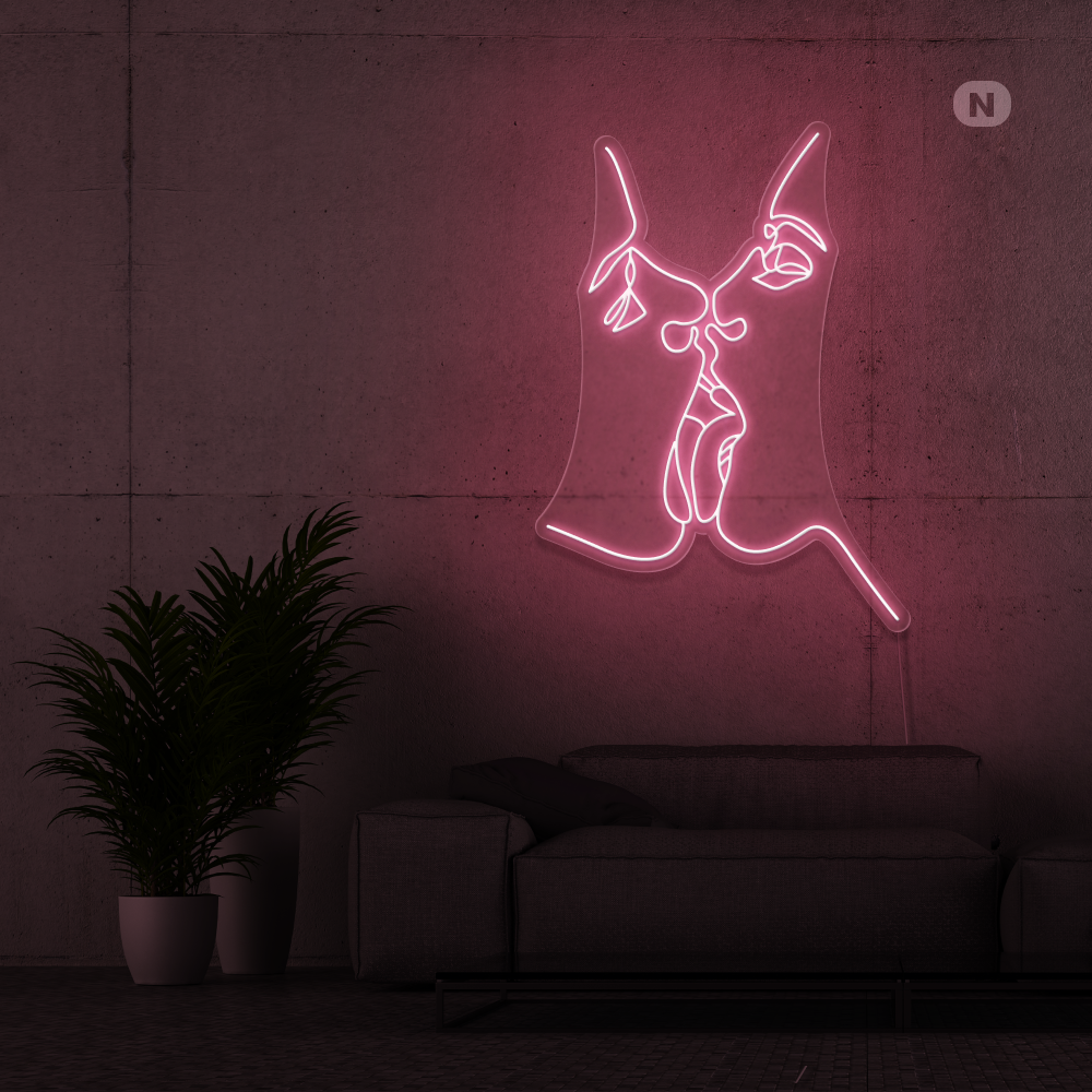 Neon Schild Teile die Liebe