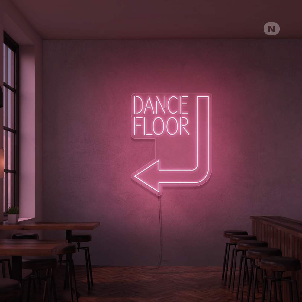 Neon Schild Dance floor