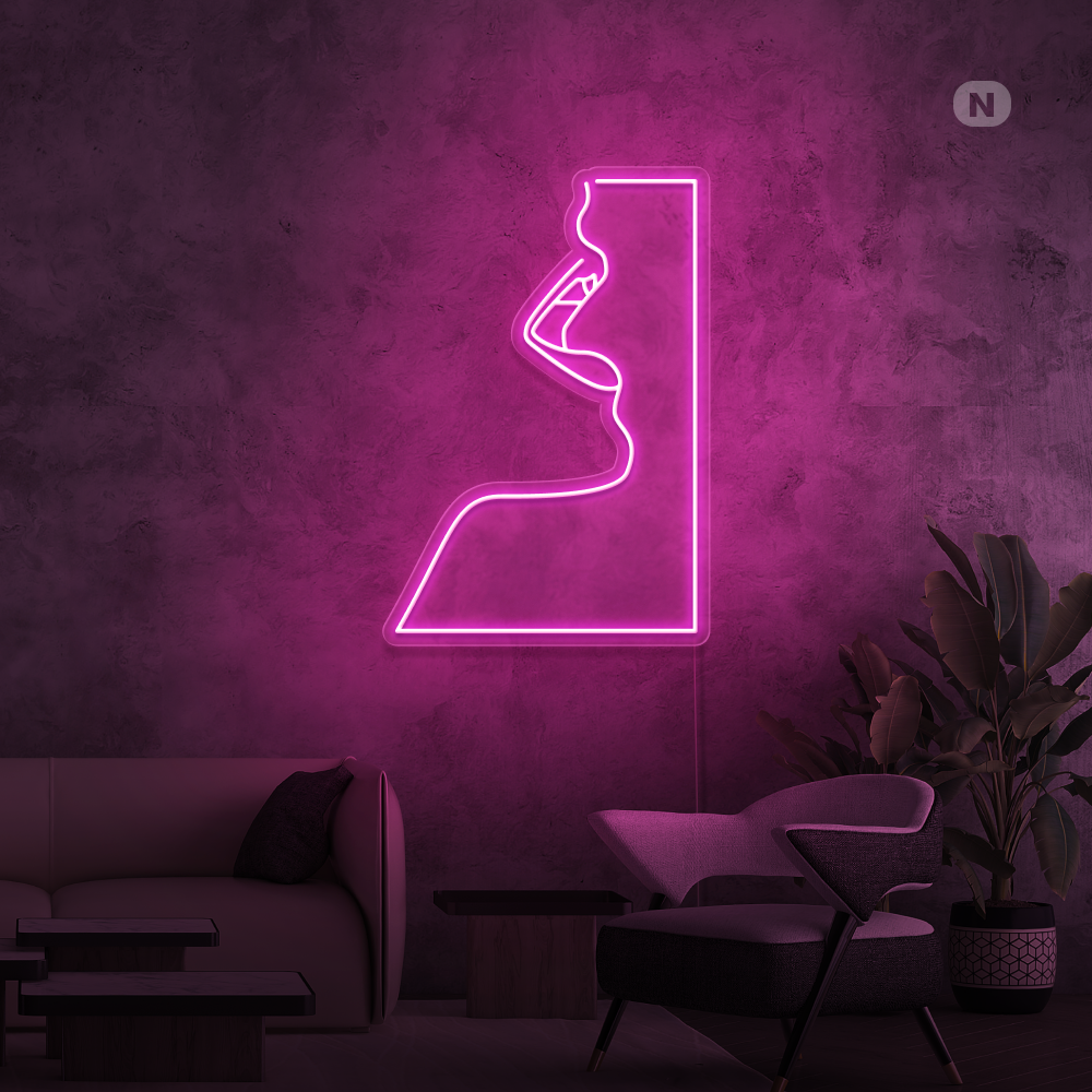 Neon Schild Verführung