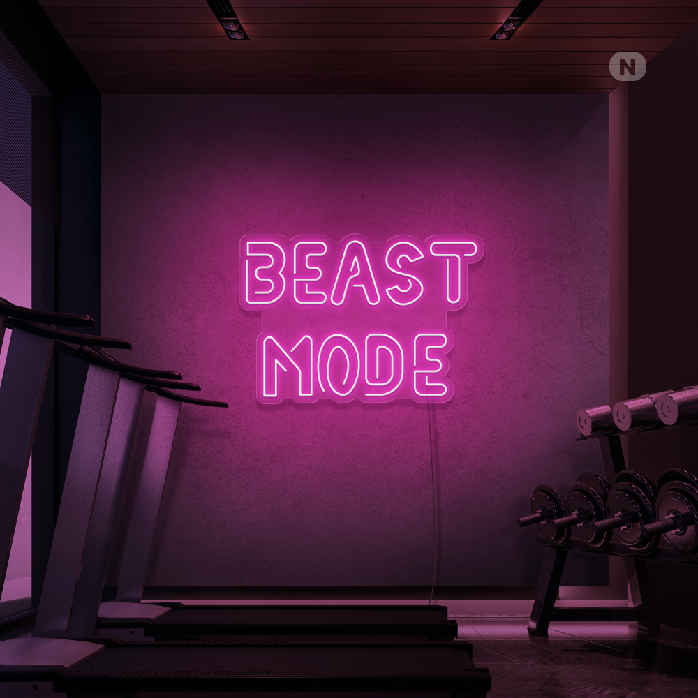 Neon Schild Beast Mode