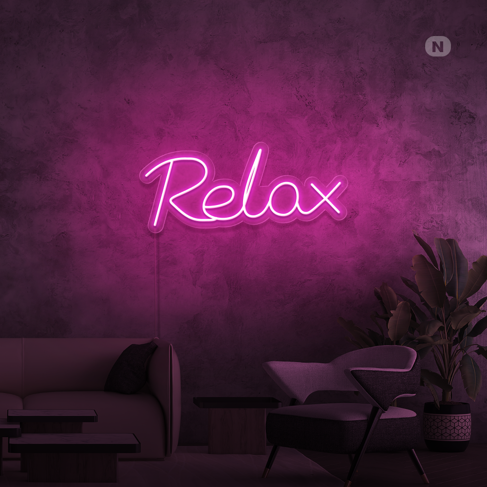 Neon Schild Relax