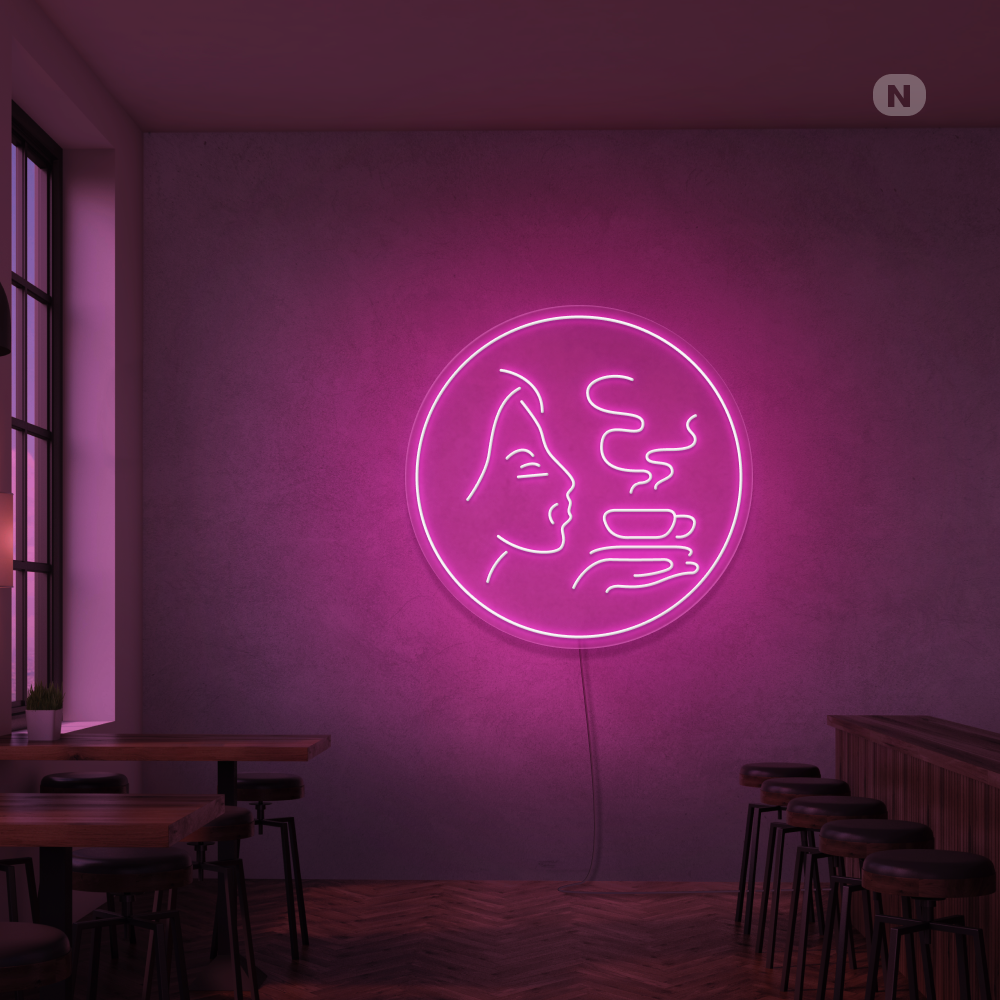 Neon Schild Kaffee Aroma