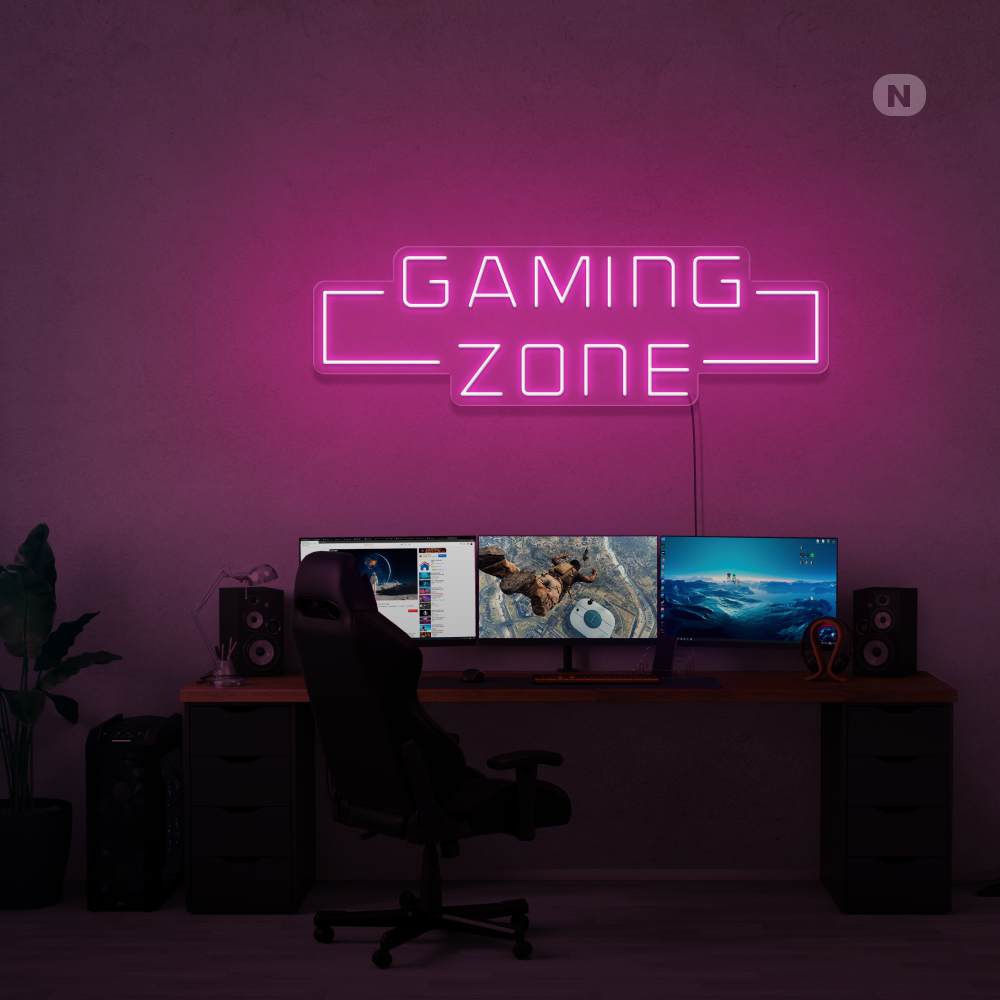 Neon Schild Gaming Zone