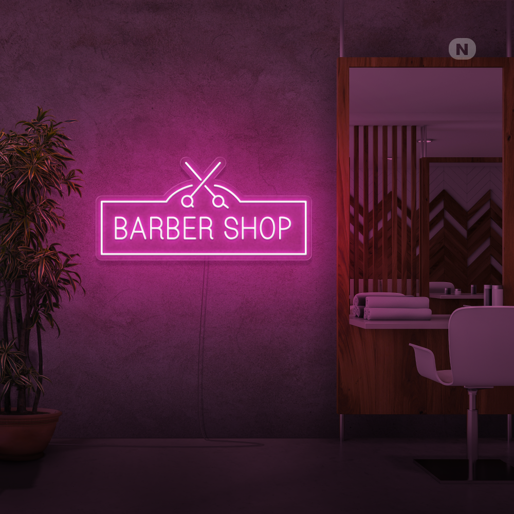 Neon Schild Barber Shop