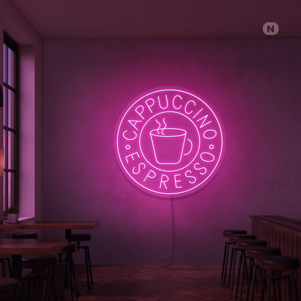 Neon Schild Cappucino Espresso