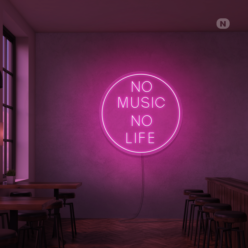 Neon Schild Musik