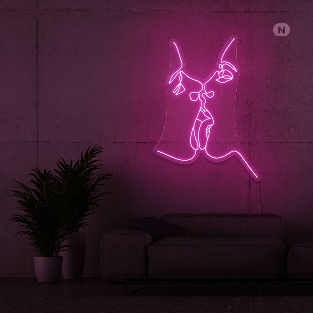 Neon Schild Teile die Liebe