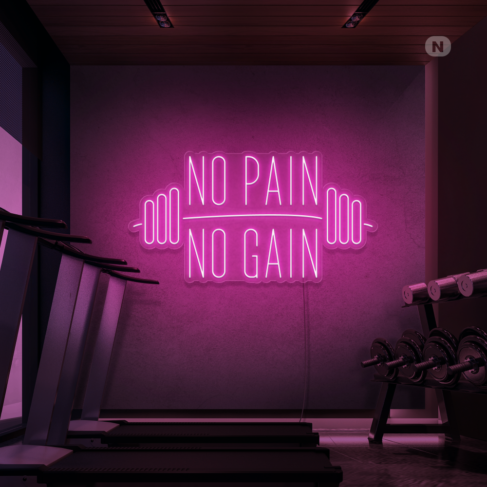 Neon Schild No Pain No Gain