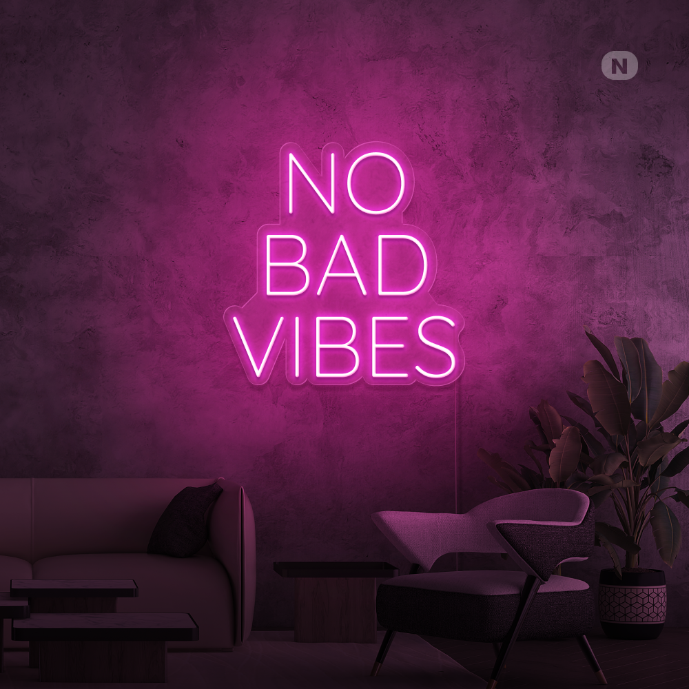 Neon Schild No Bad Vibes