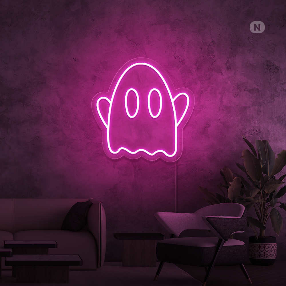 Neon Schild Geist