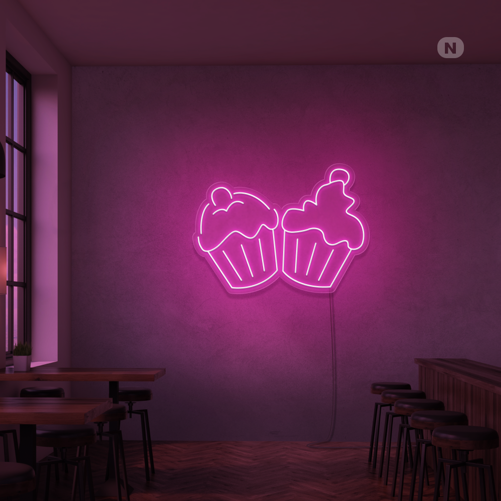 Neon Schild Törtchen