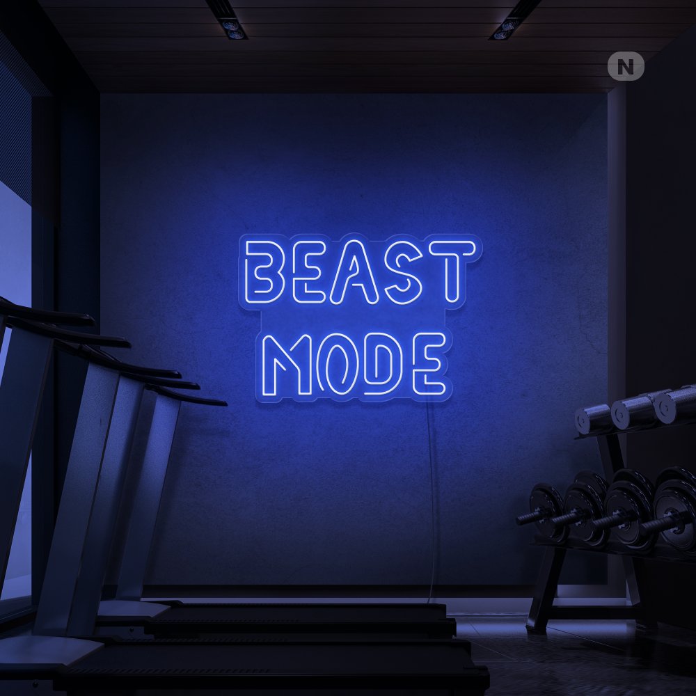 Neon Schild Beast Mode