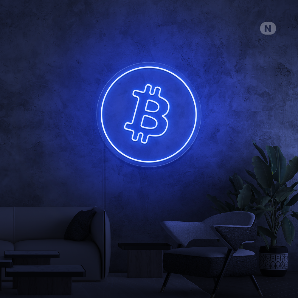 Neon Schild Bitcoin