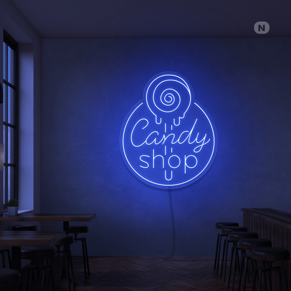 Neon Schild Candy Shop