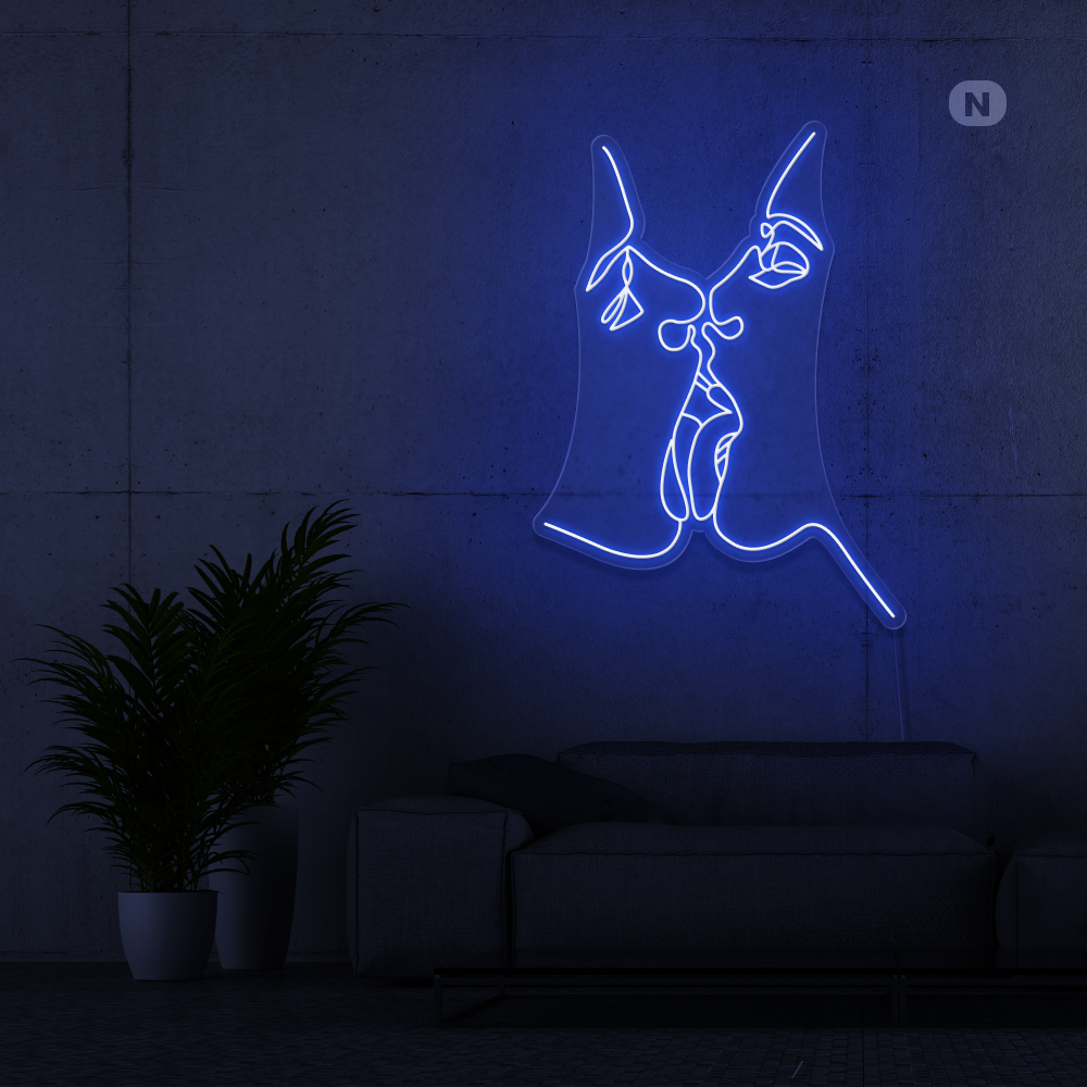 Neon Schild Teile die Liebe