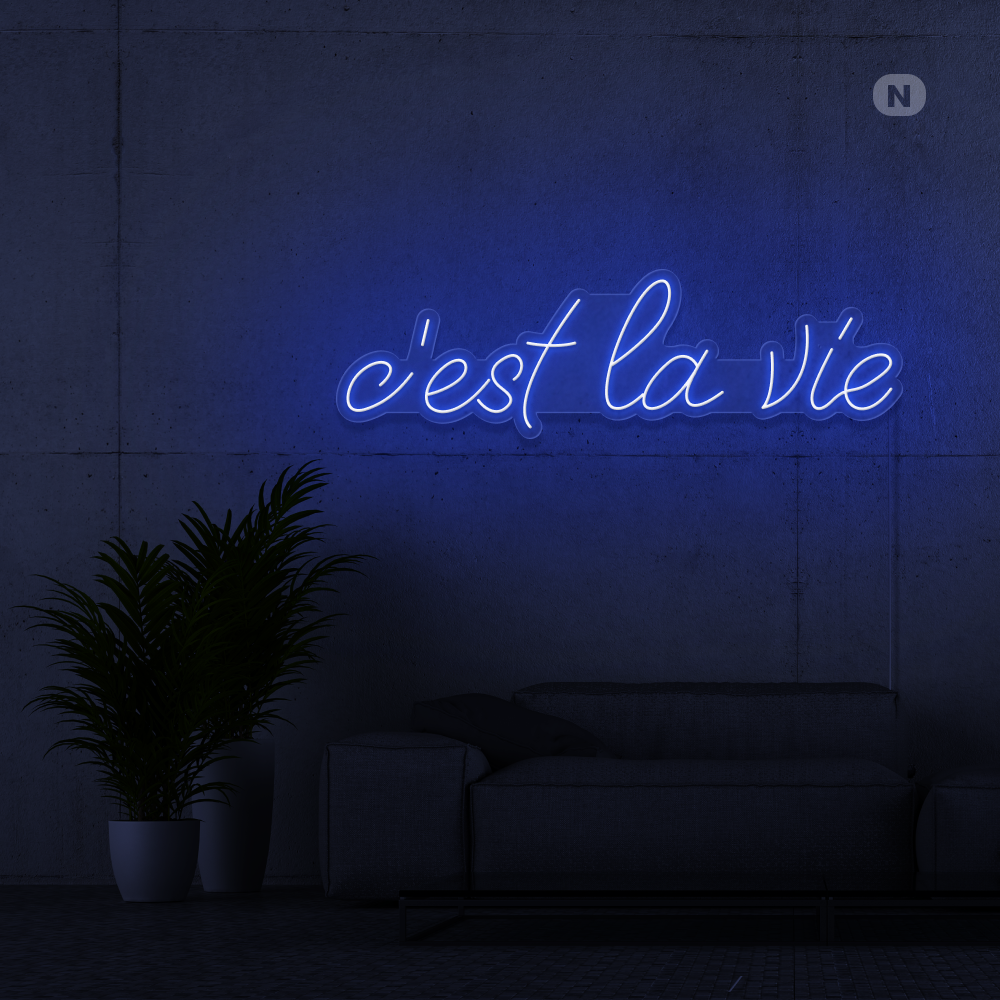 Neon Schild c'est la vie