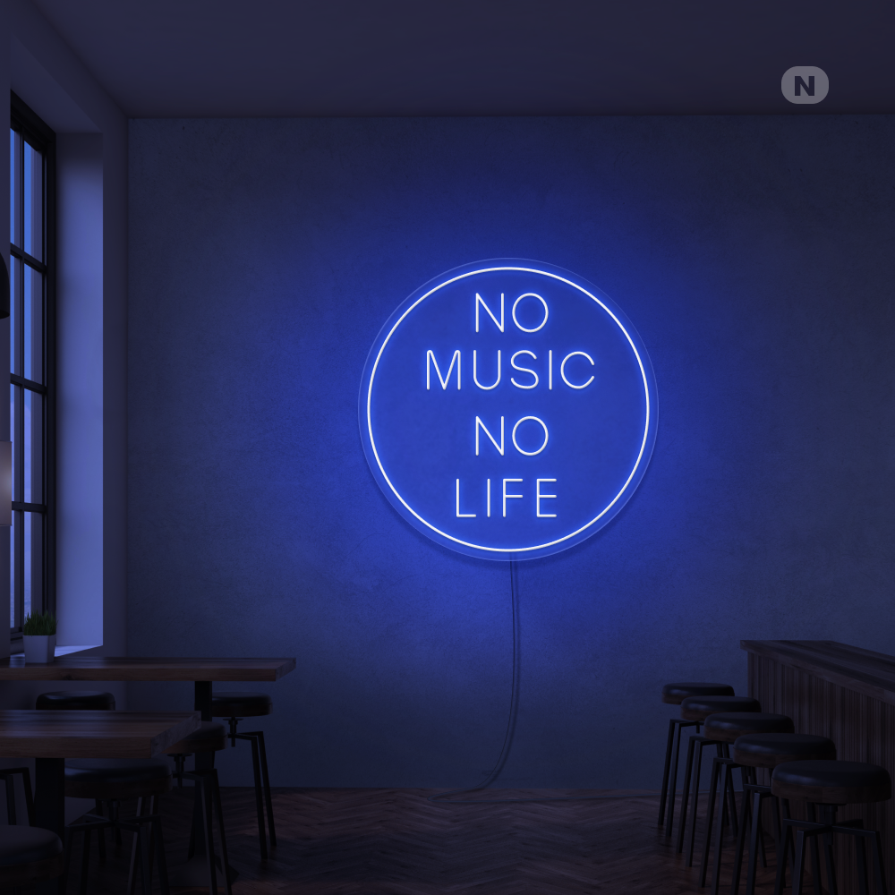 Neon Schild Musik