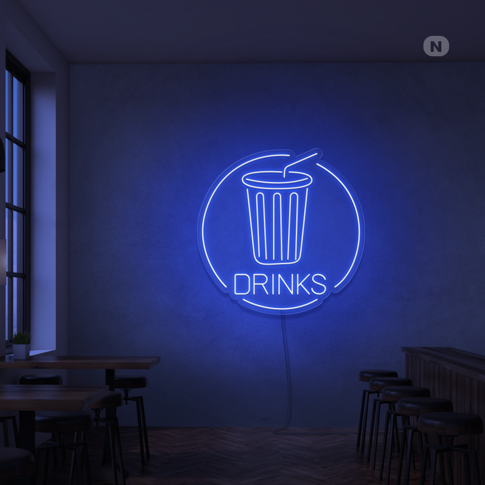 Neon Schild Drinks
