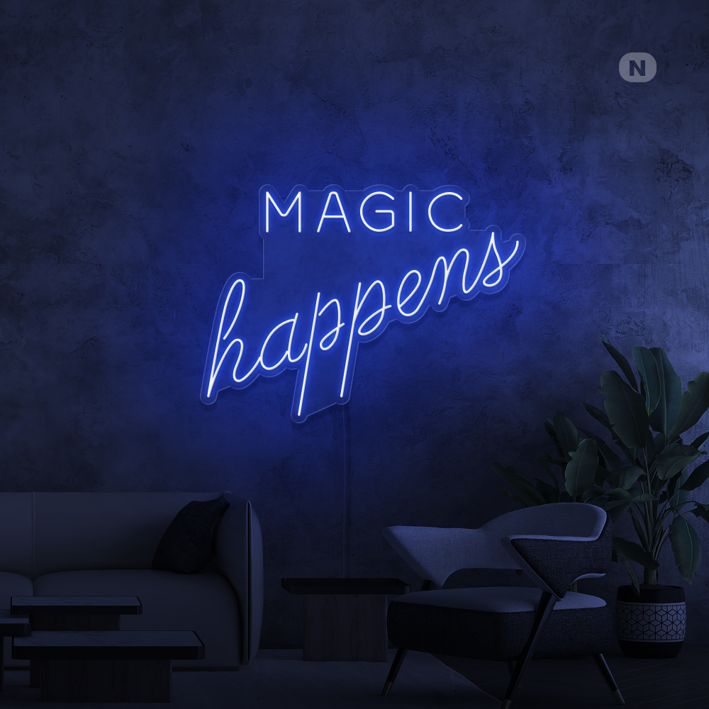 Neon Schild Magic Happens