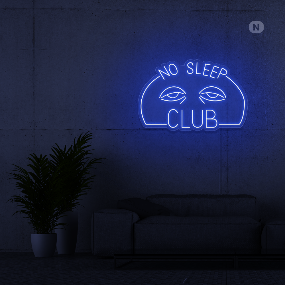 Neon Schild No Sleep Club