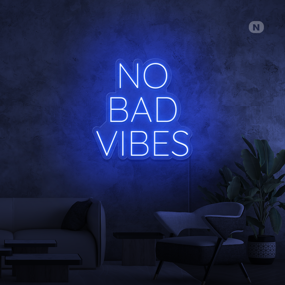 Neon Schild No Bad Vibes