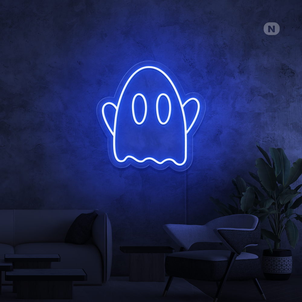 Neon Schild Geist