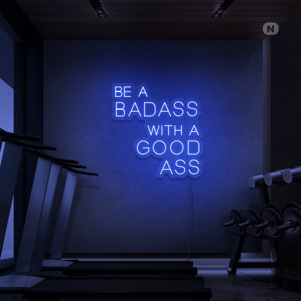 Neon Schild Gym Quote