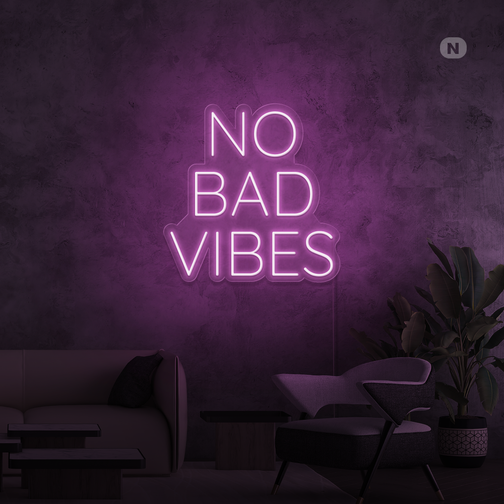 Neon Schild No Bad Vibes