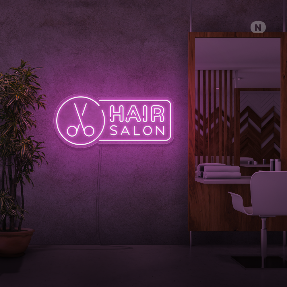 Neon Schild Hair Salon