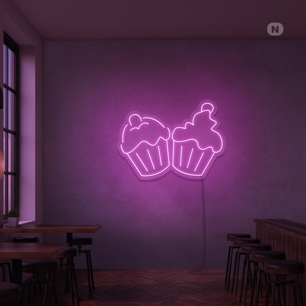 Neon Schild Törtchen