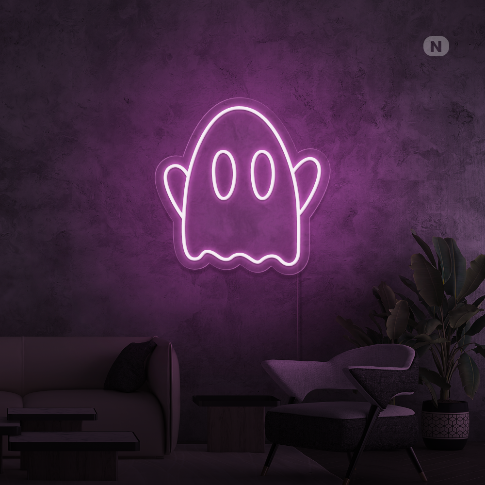 Neon Schild Geist