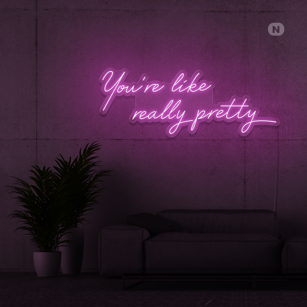 Neon Schild Life Quote