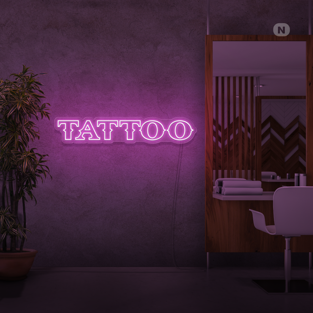 Neon Schild Tattoo