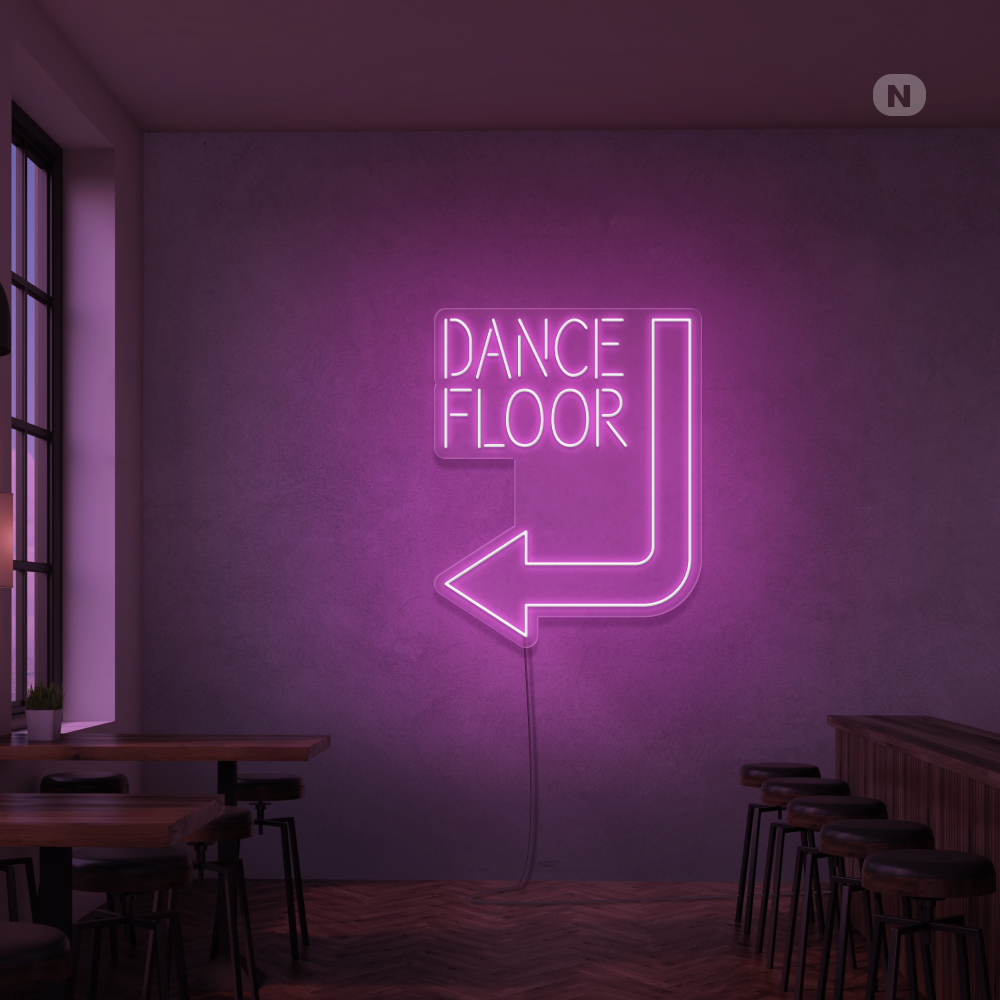 Neon Schild Dance floor