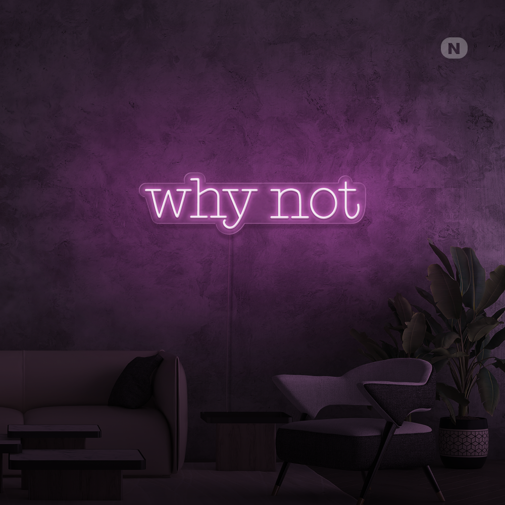 Neon Schild Why Not