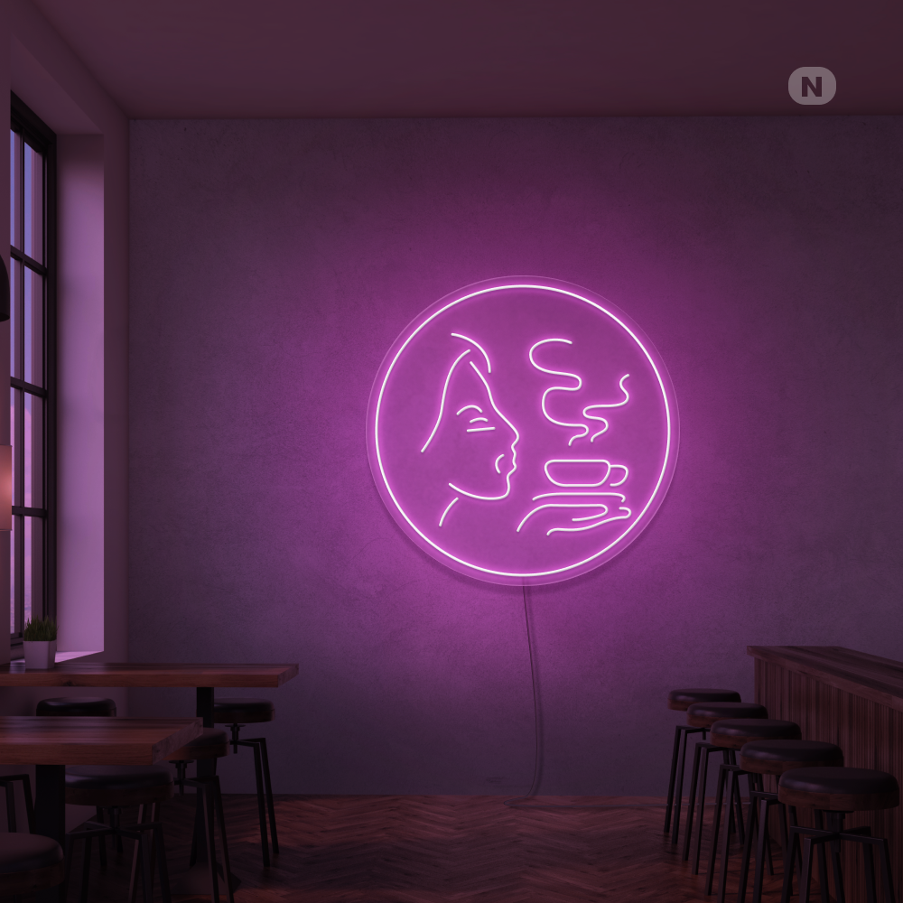 Neon Schild Kaffee Aroma
