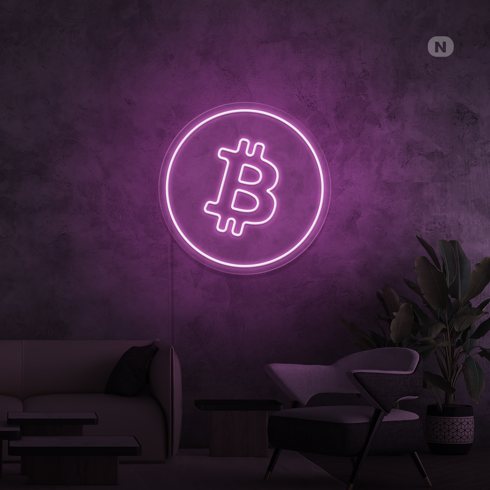 Neon Schild Bitcoin