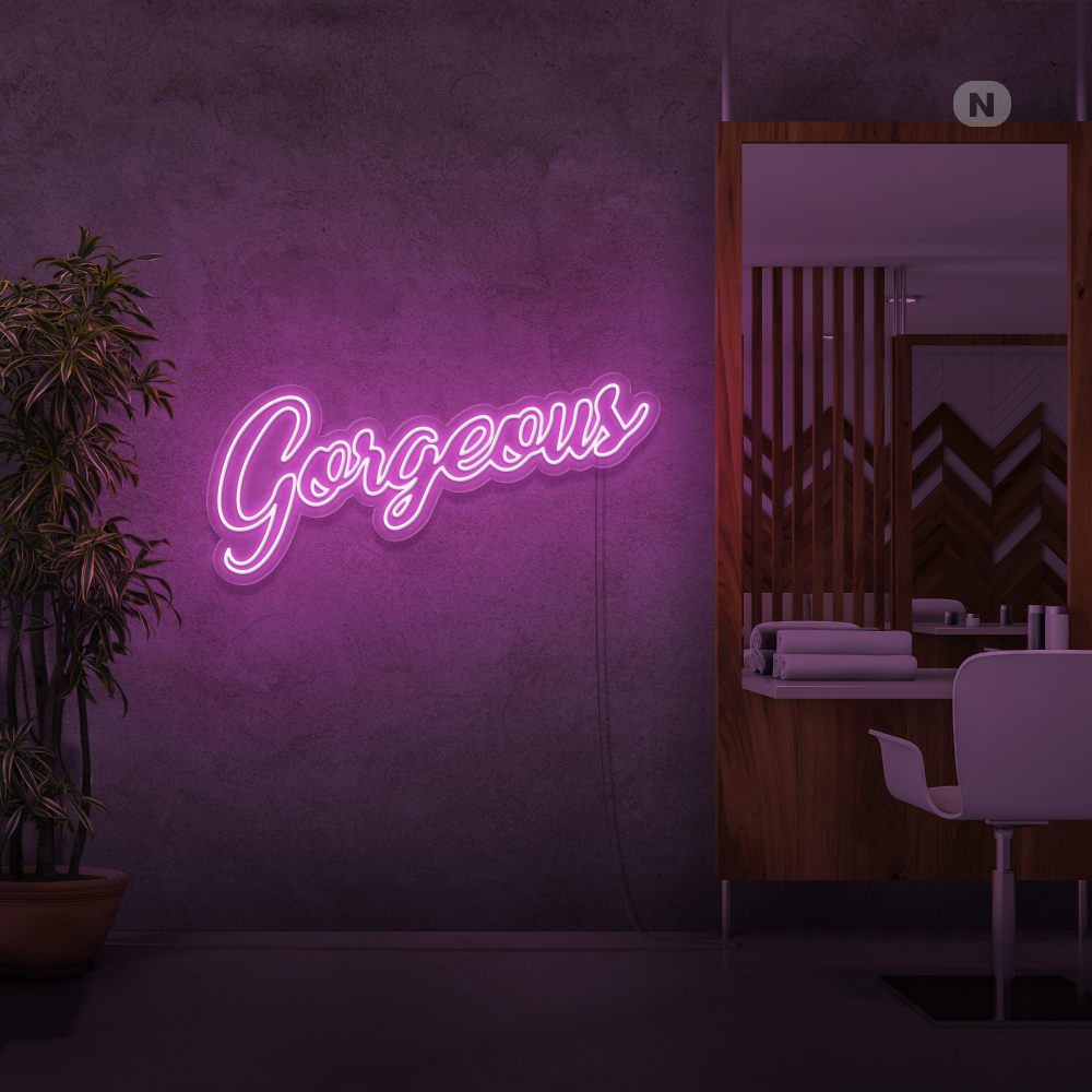 Neon Schild Gorgeous