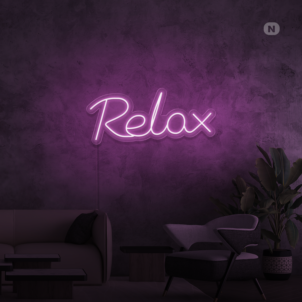 Neon Schild Relax
