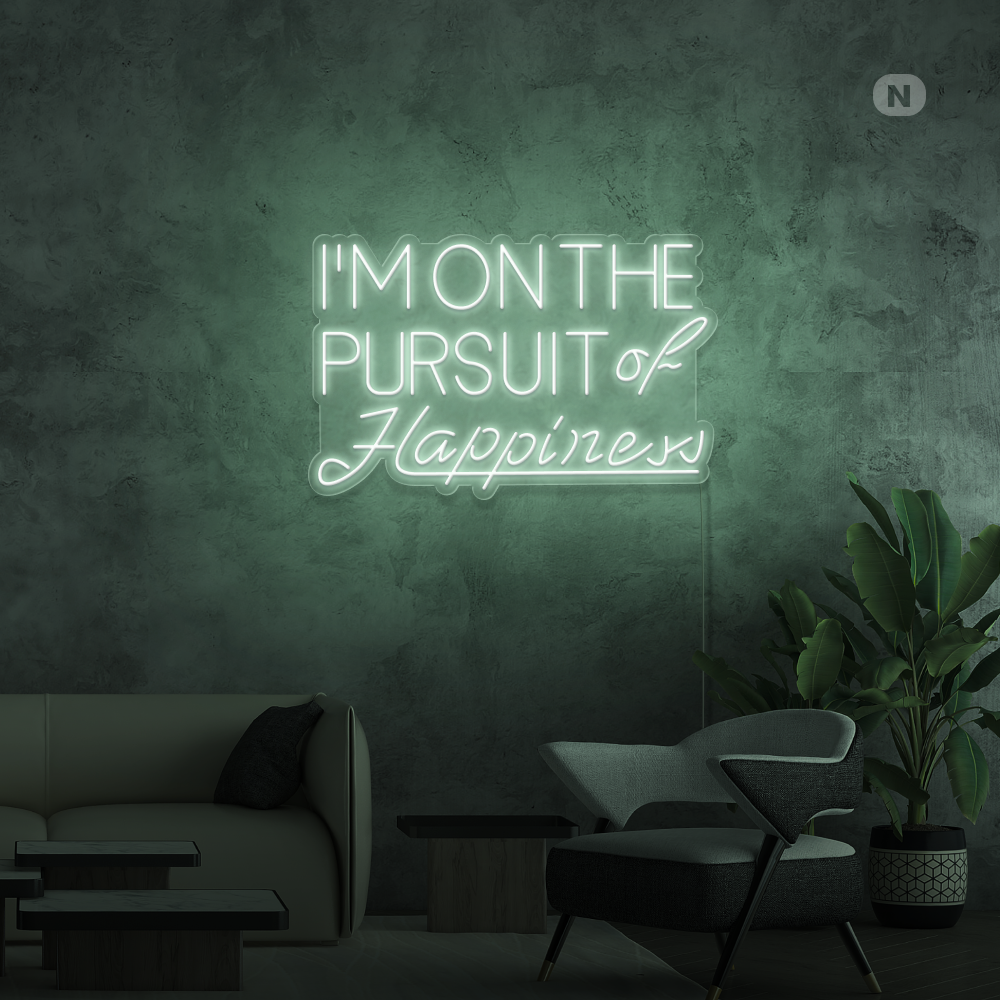 Neon Schild Hapiness