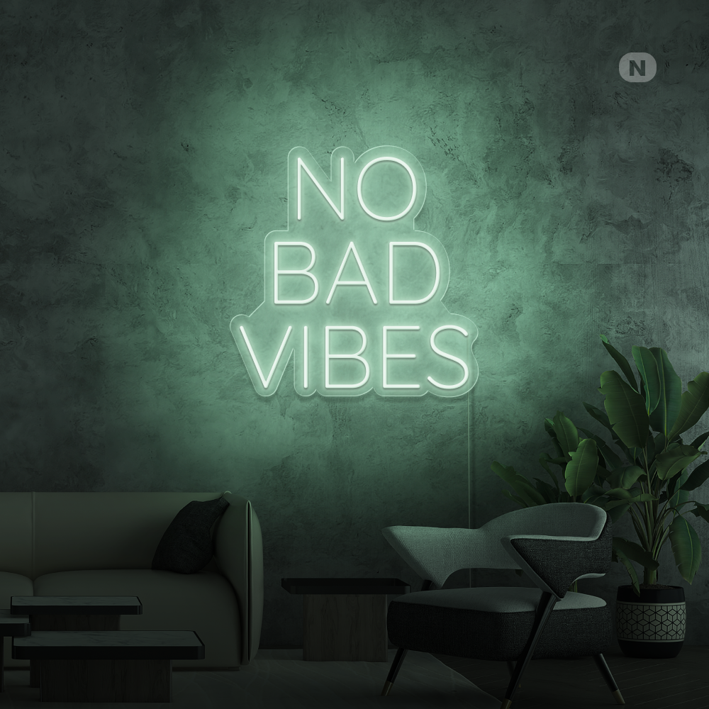 Neon Schild No Bad Vibes