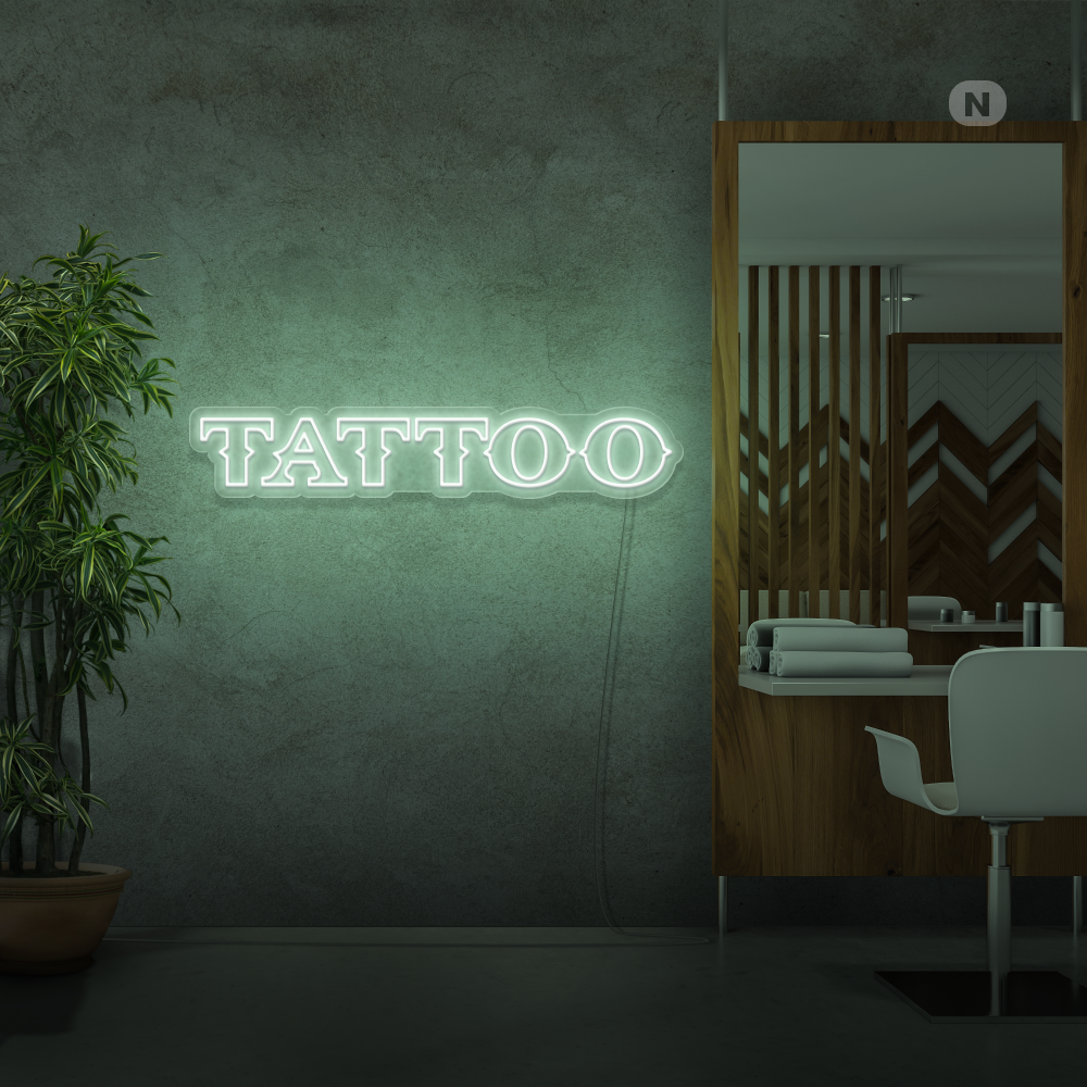 Neon Schild Tattoo