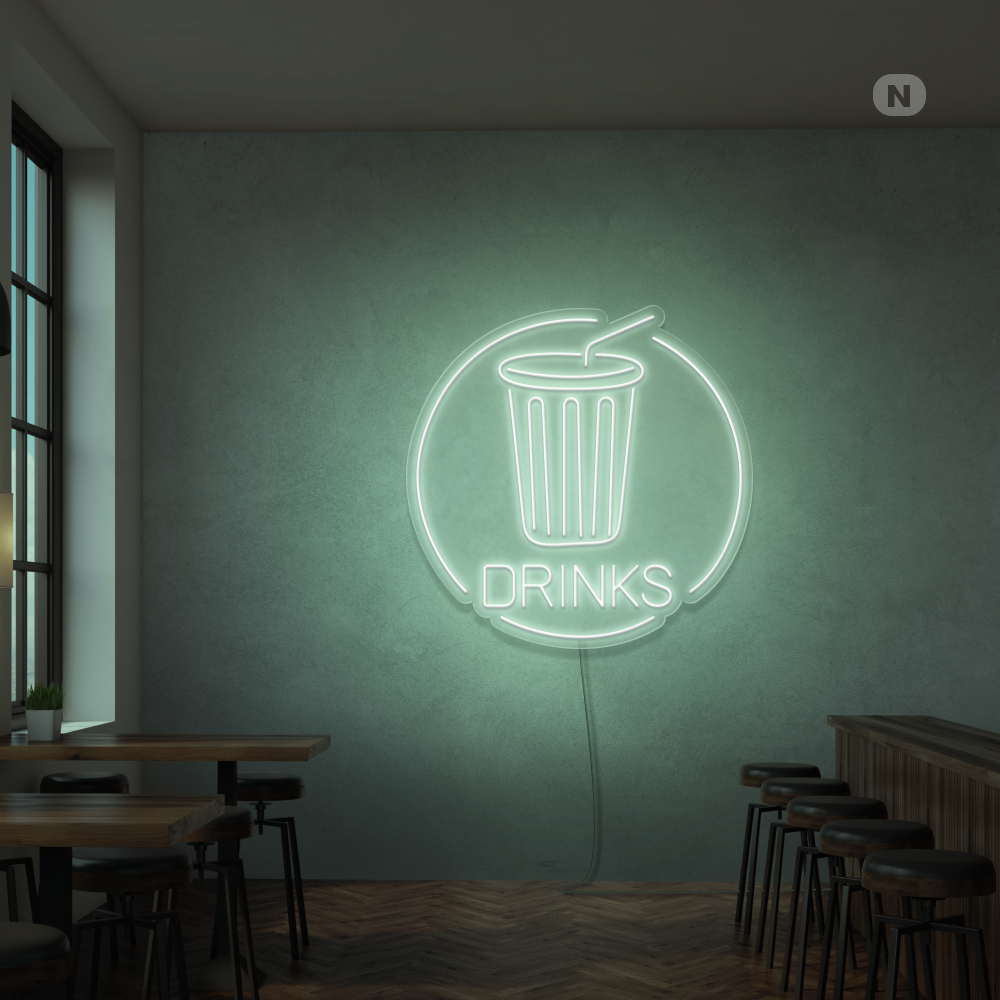 Neon Schild Drinks