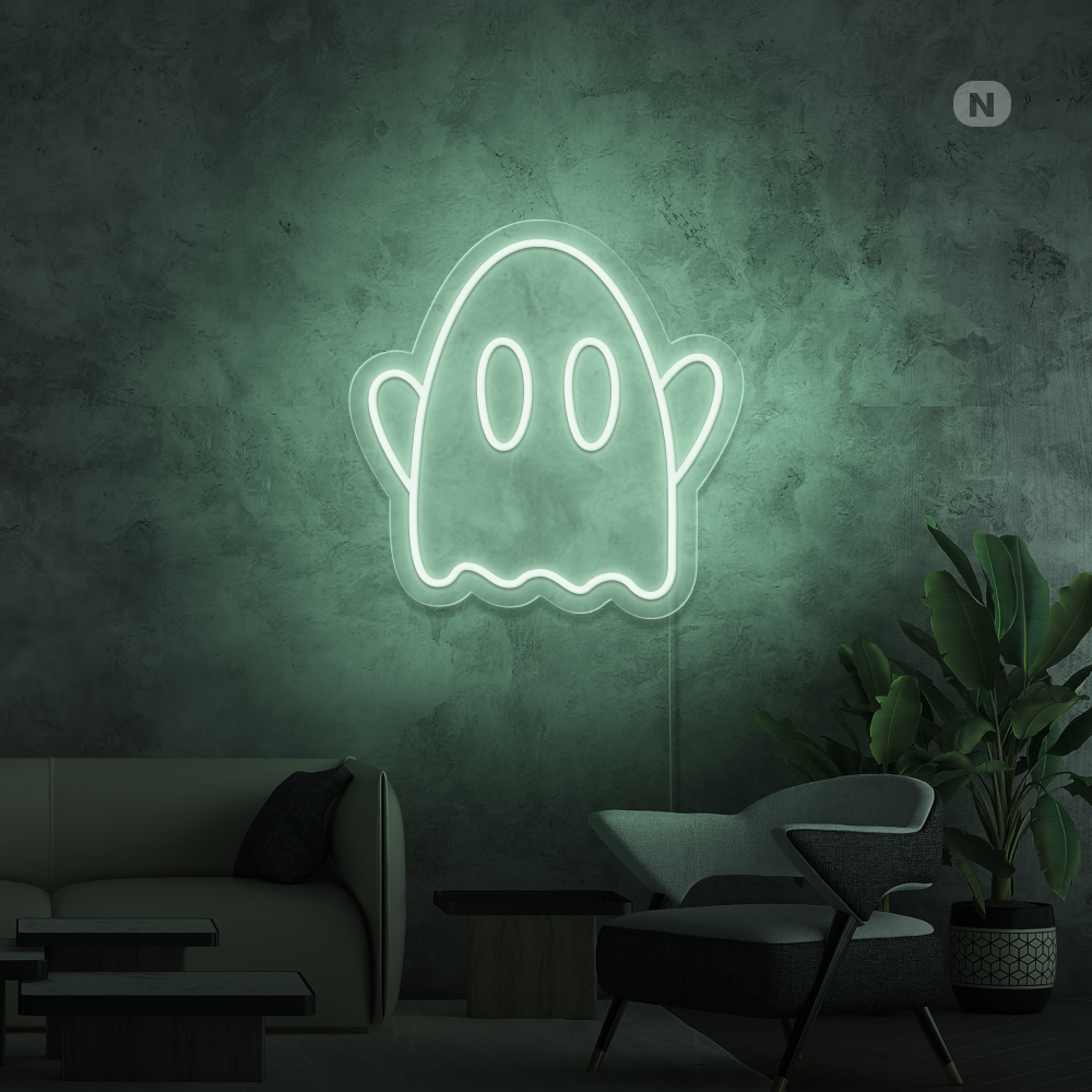 Neon Schild Geist