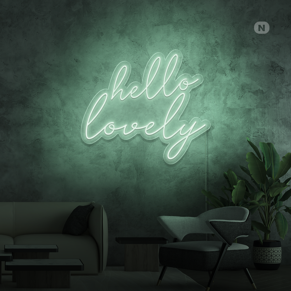 Neon Schild Hello Lovely
