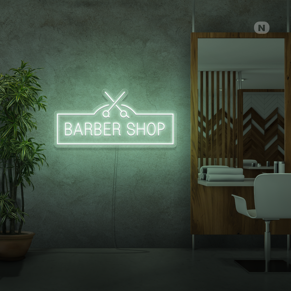 Neon Schild Barber Shop