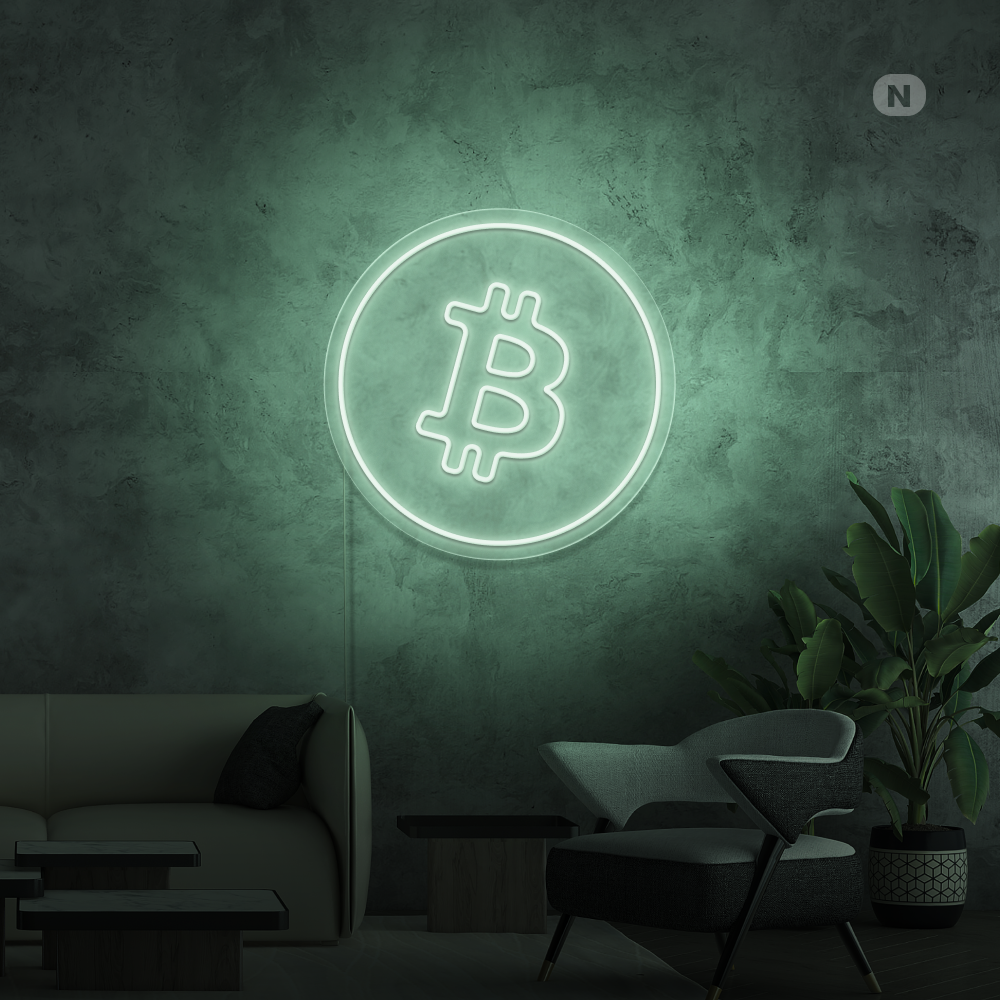Neon Schild Bitcoin