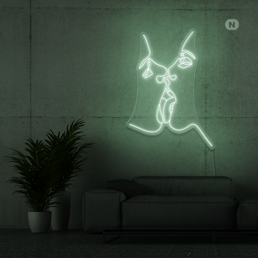 Neon Schild Teile die Liebe